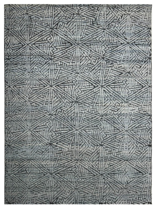 Artisan Harmony Grey Black Contemporary Knotted Rug - Rugs - Artisan - Atlanta Designer Rugs