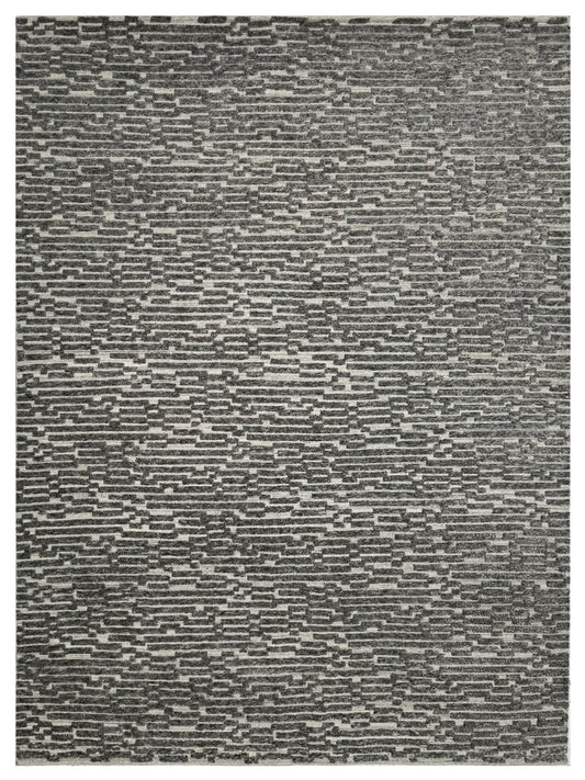 Artisan Harmony Black Dark Grey Contemporary Knotted Rug - Rugs - Artisan - Atlanta Designer Rugs