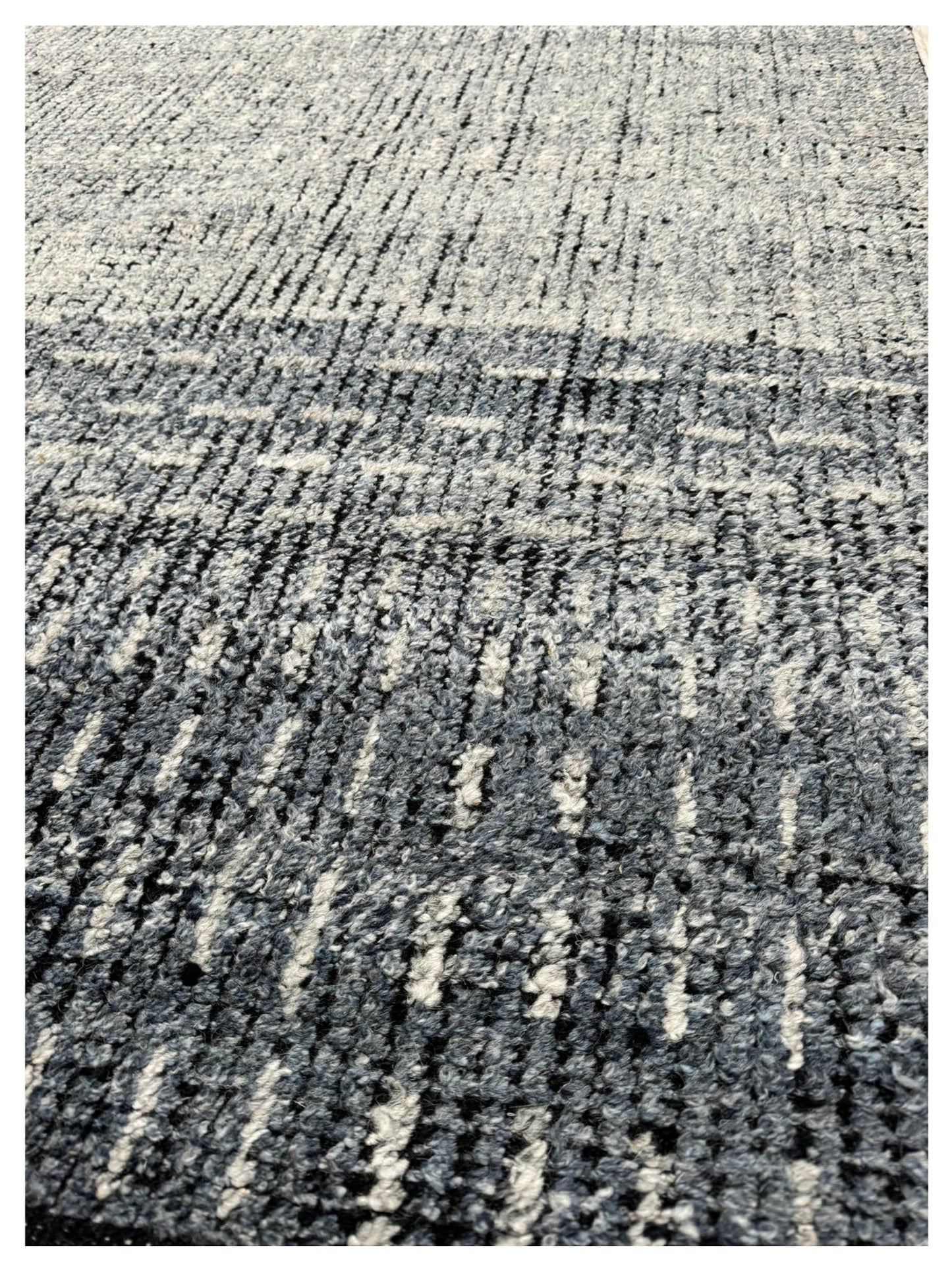 Artisan Harmony Blue Black Contemporary Knotted Rug - Rugs - Artisan - Atlanta Designer Rugs