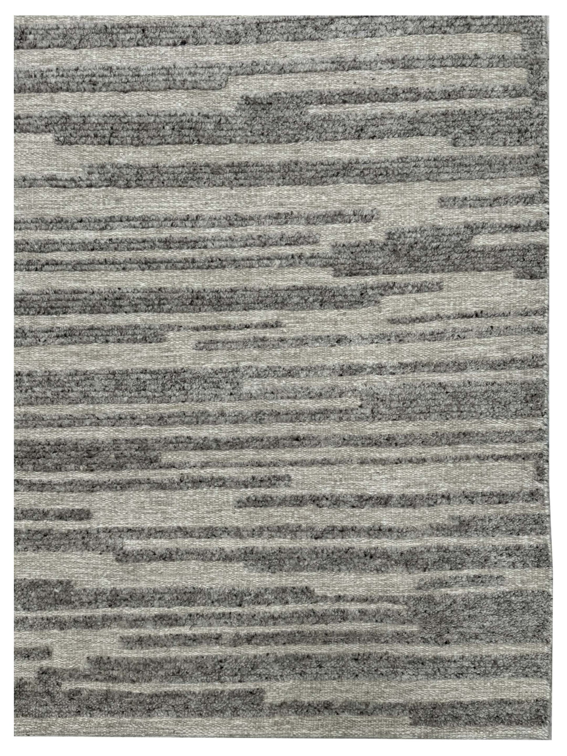 Artisan Harmony Grey White Contemporary Knotted Rug - Rugs - Artisan - Atlanta Designer Rugs