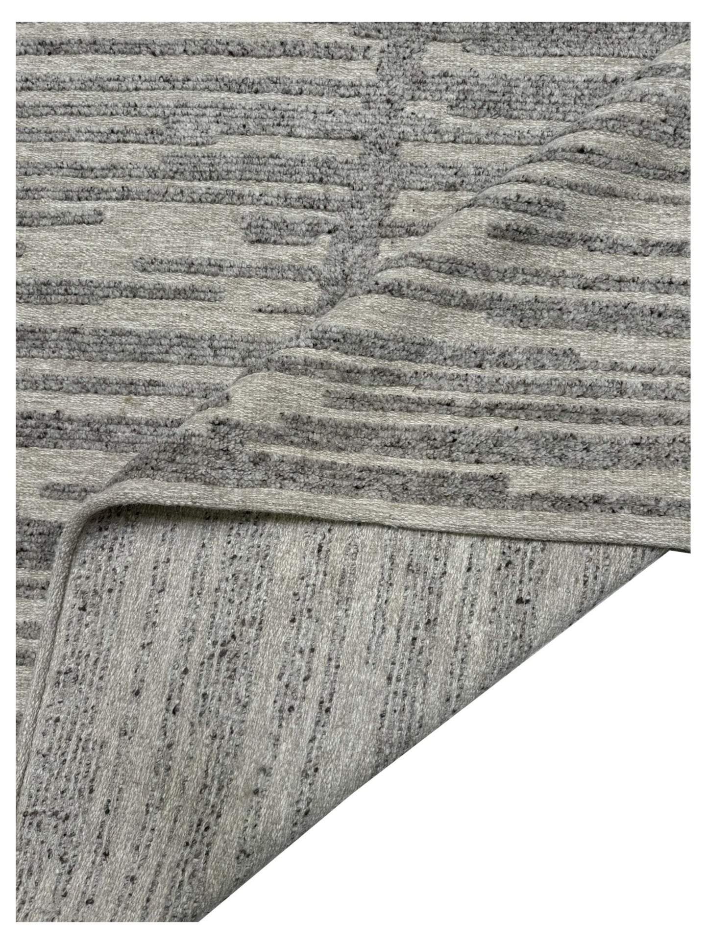 Artisan Harmony Grey White Contemporary Knotted Rug - Rugs - Artisan - Atlanta Designer Rugs