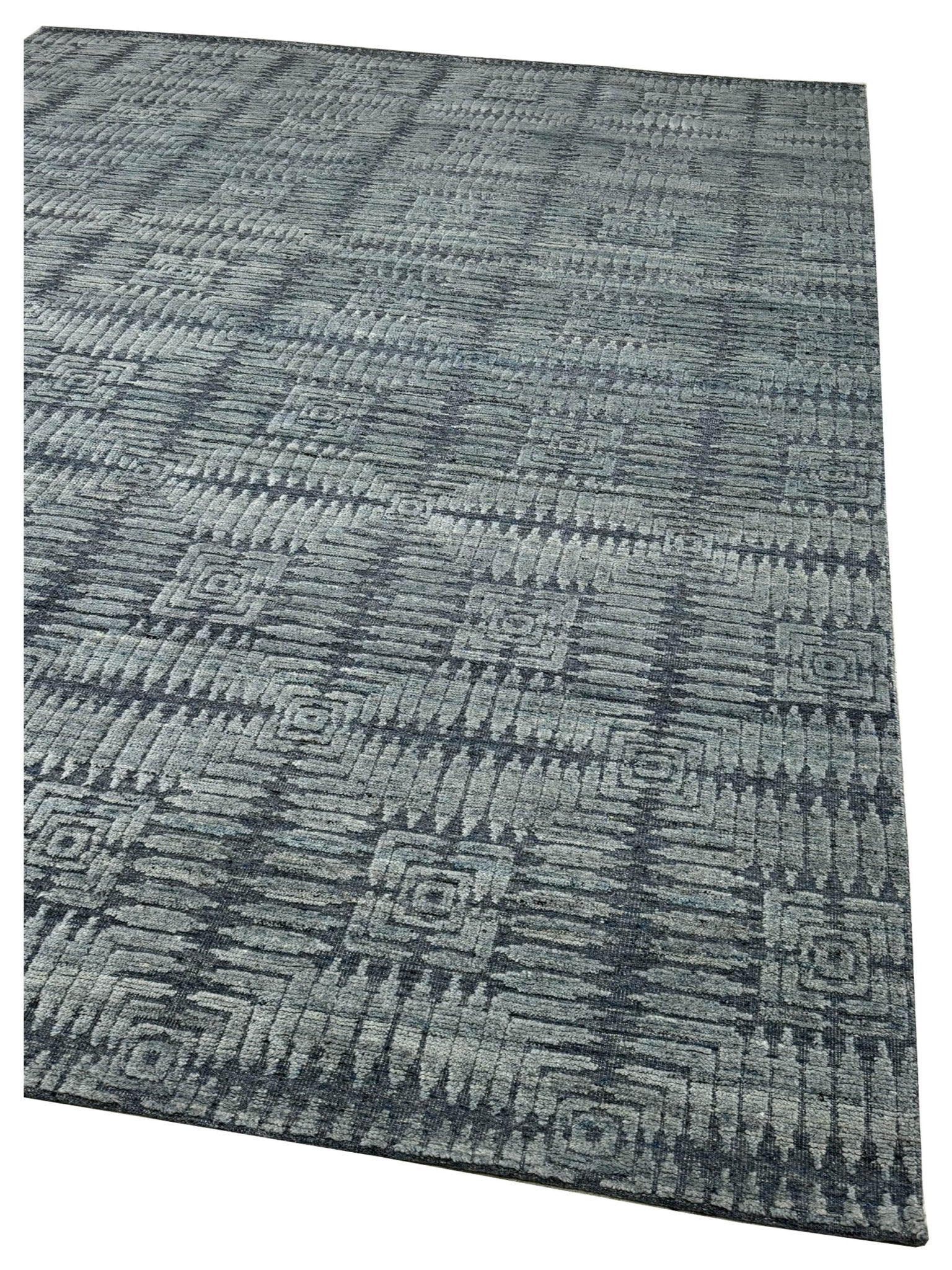 Artisan Harmony Lt.Blue Blue Contemporary Knotted Rug - Rugs - Artisan - Atlanta Designer Rugs