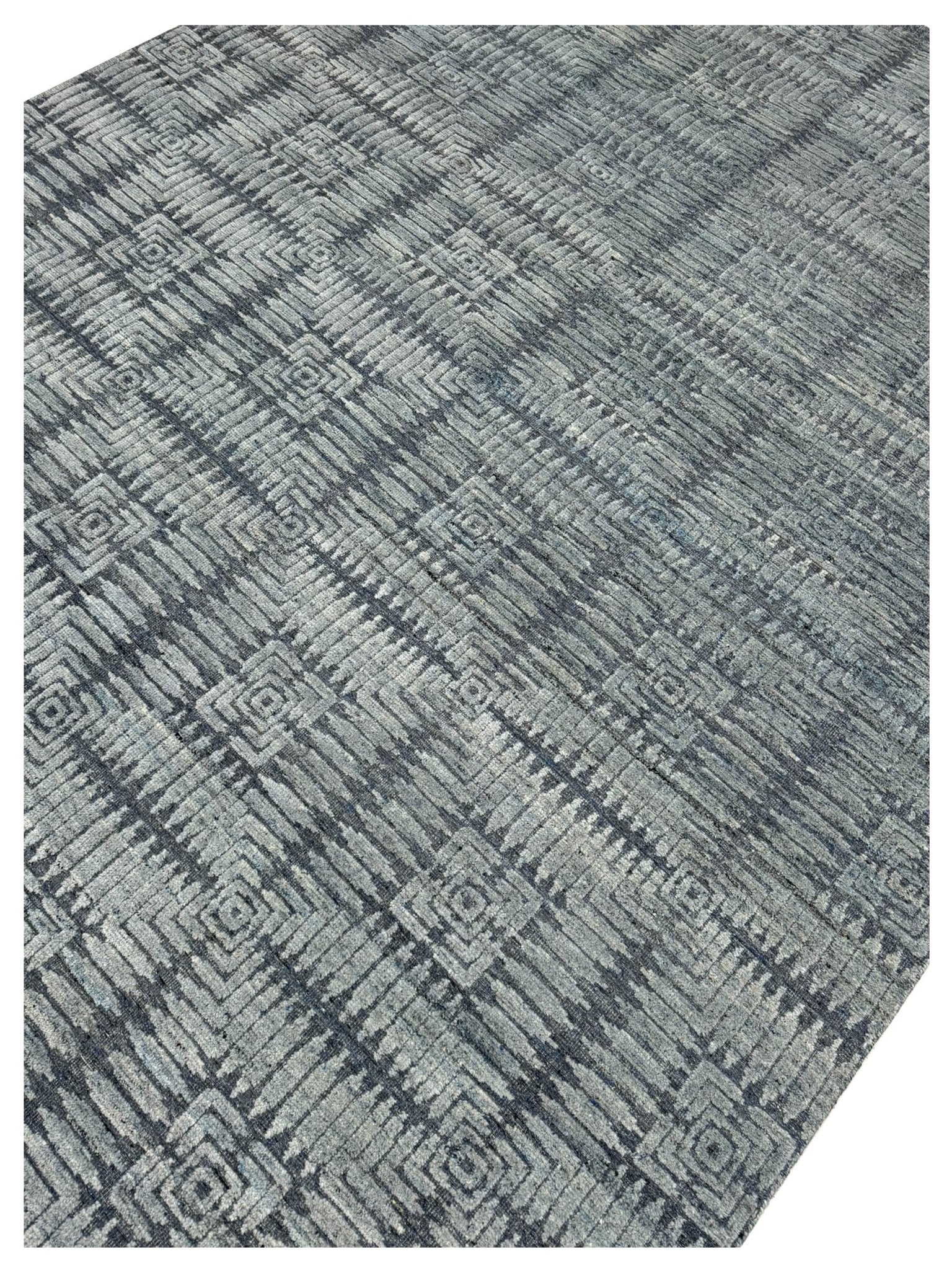 Artisan Harmony Lt.Blue Blue Contemporary Knotted Rug - Rugs - Artisan - Atlanta Designer Rugs