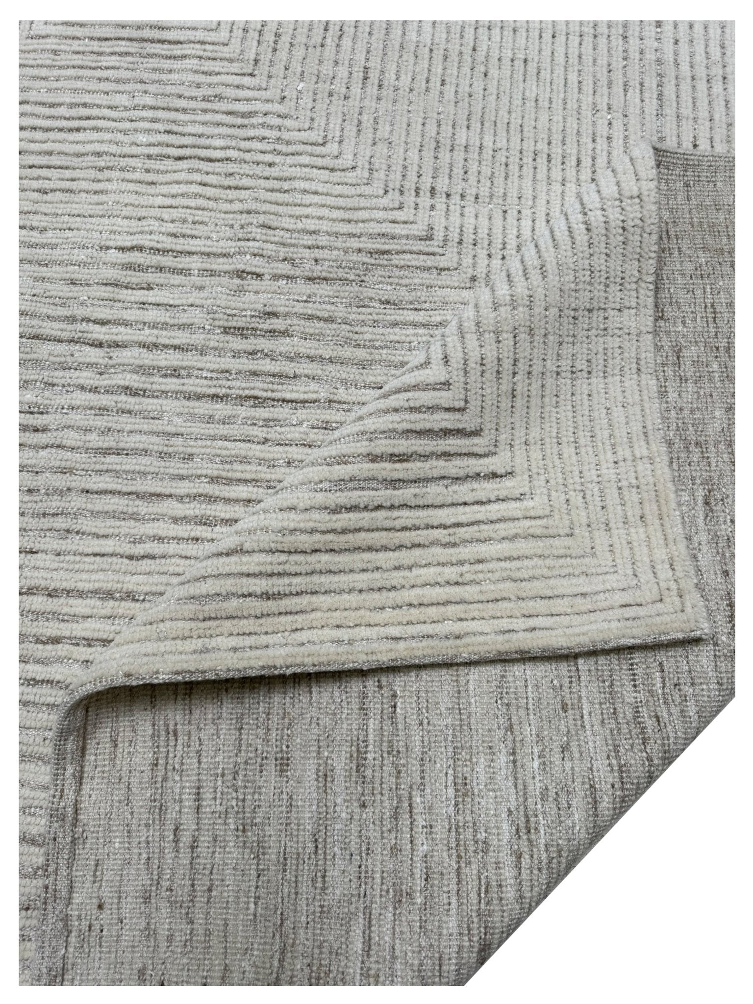 Artisan Harmony White Grey Contemporary Knotted Rug - Rugs - Artisan - Atlanta Designer Rugs