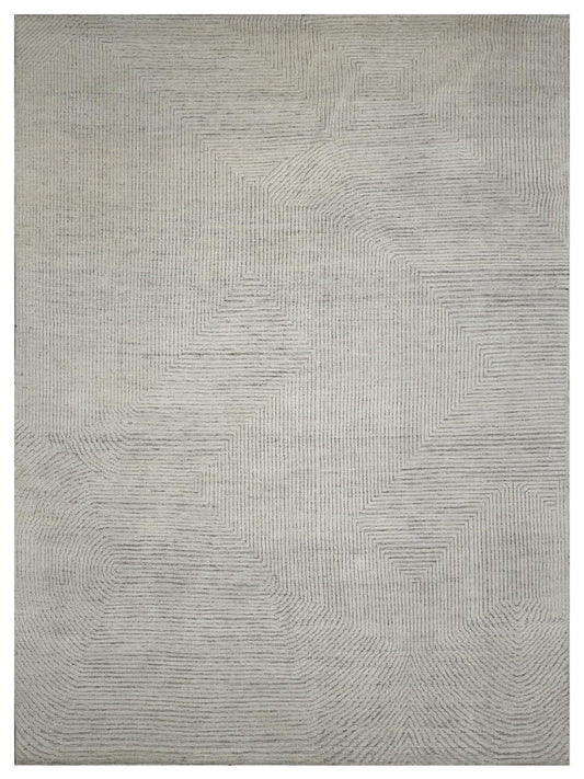 Artisan Harmony Ivory Beige Contemporary Knotted Rug - Rugs - Artisan - Atlanta Designer Rugs