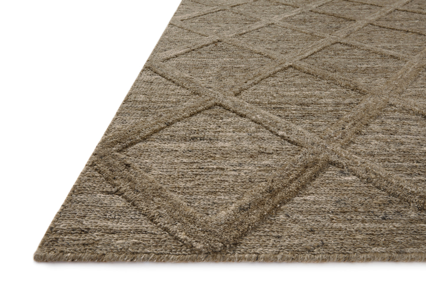 Magnolia Home Hunter HUN-01 Khaki Contemporary Hand Tufted Rug