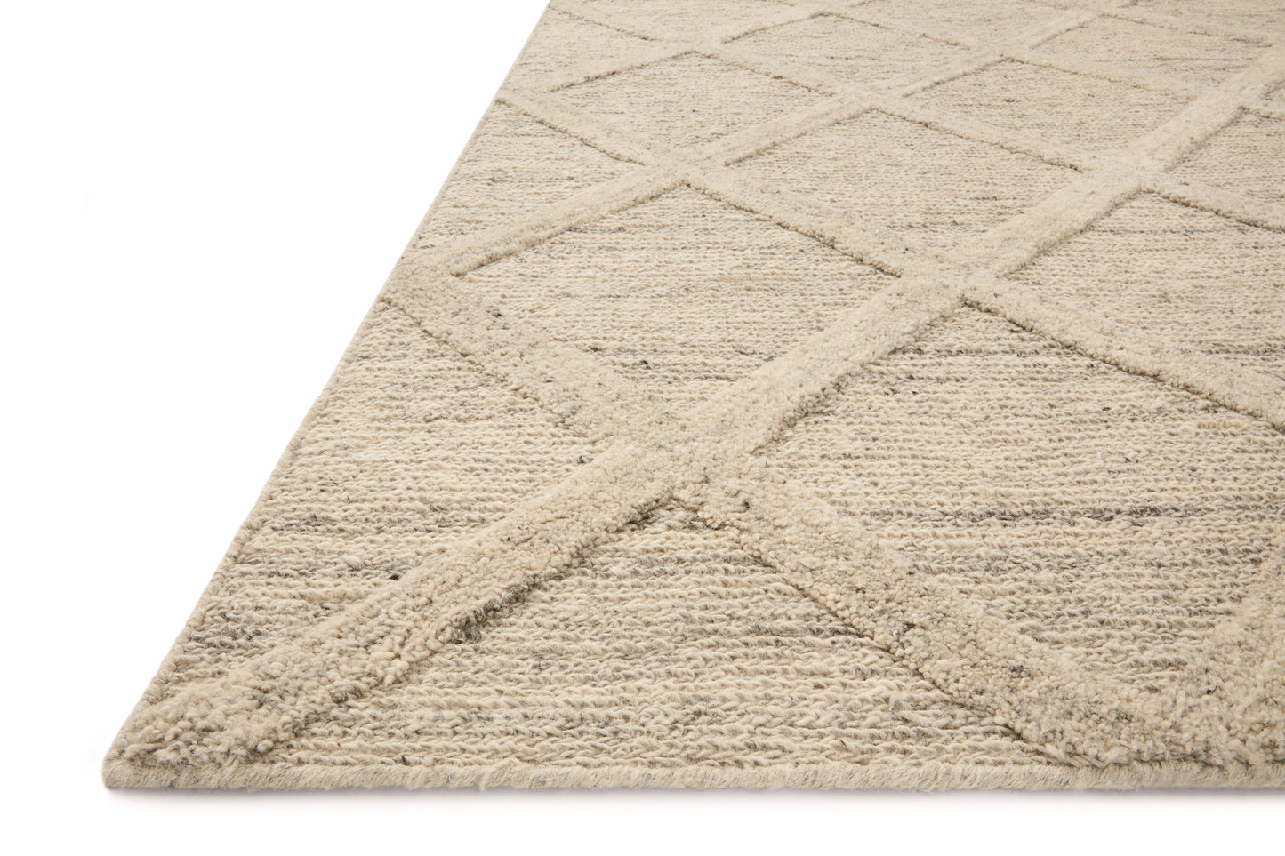 Magnolia Home Hunter HUN-01 Oatmeal Contemporary Hand Tufted Rug