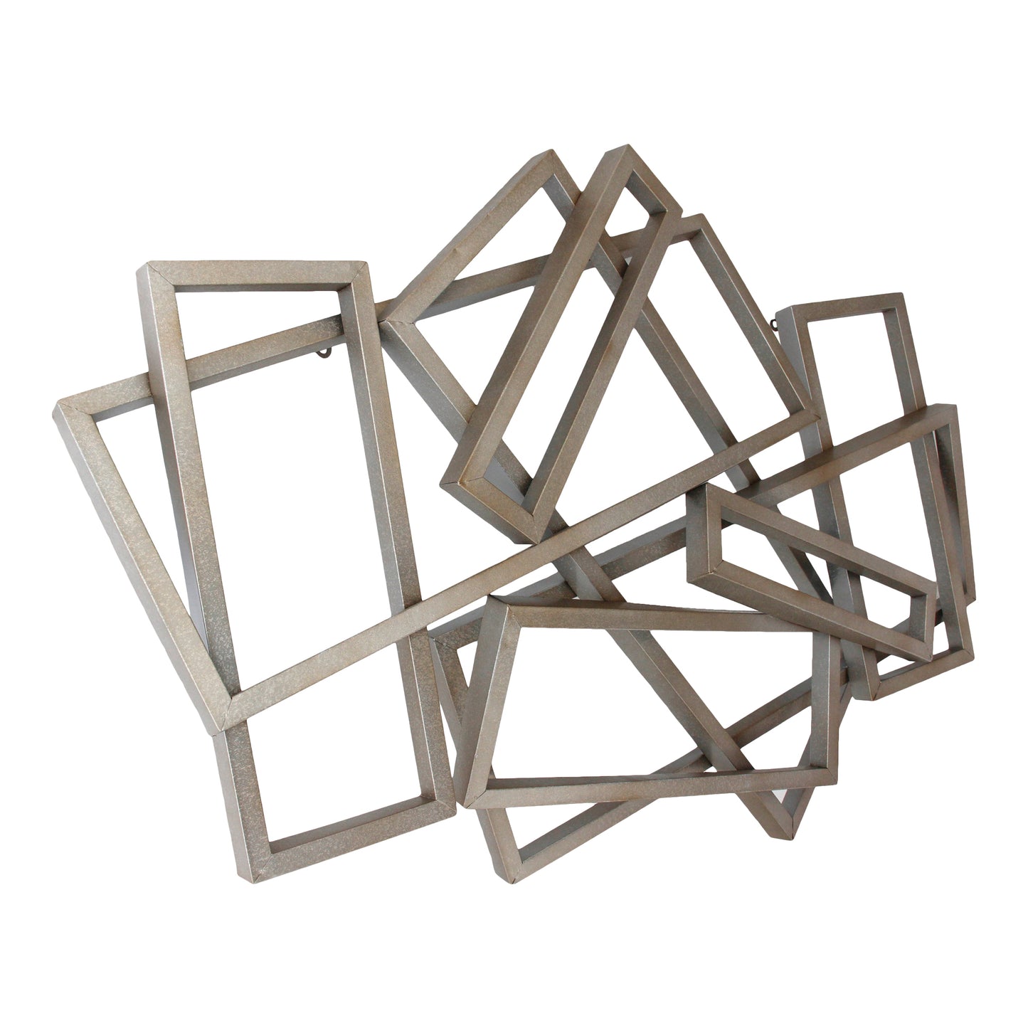 Moes Home Wall Sculptures Metal Rectangles Silver  Furniture