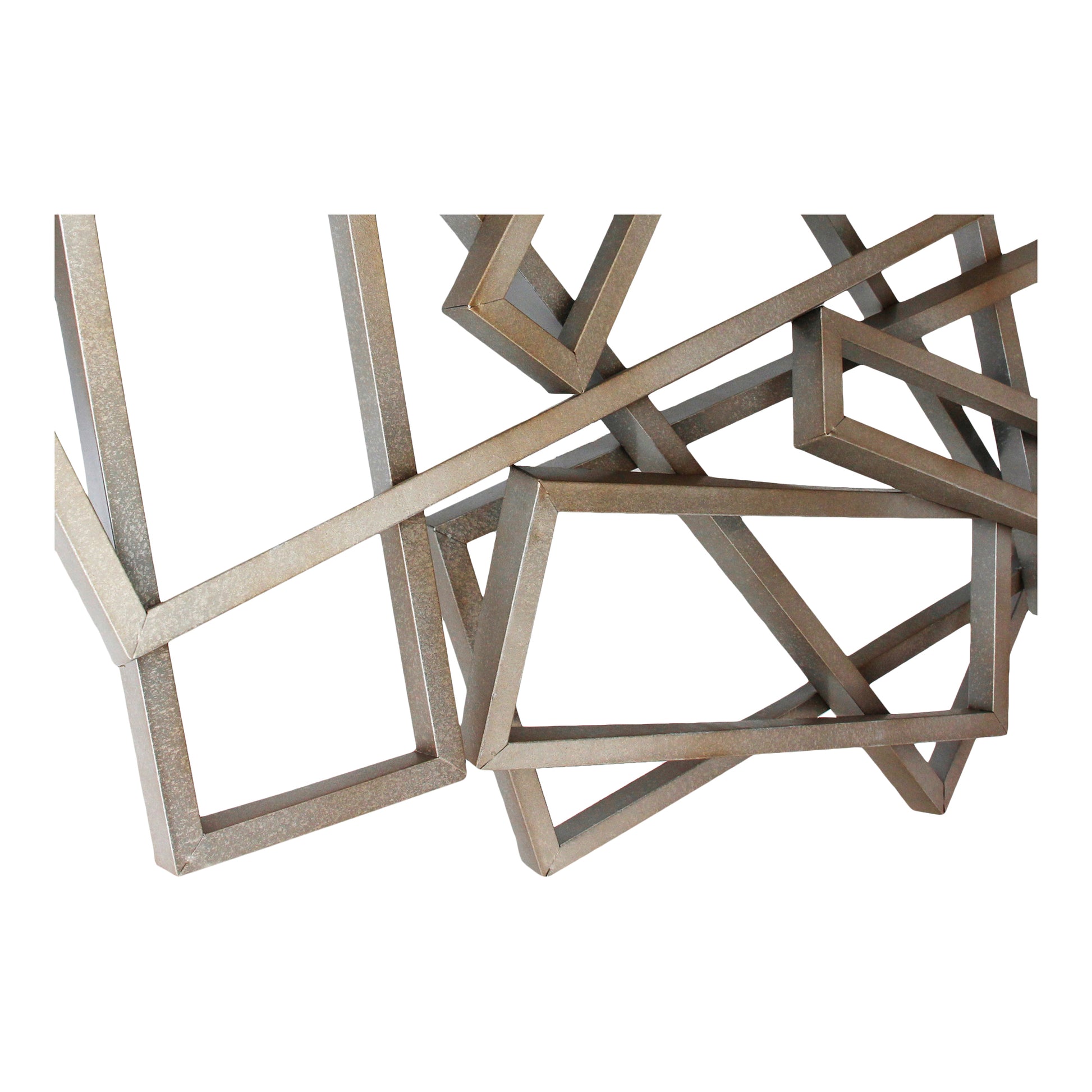 Moes Home Wall Sculptures Metal Rectangles Silver  Furniture