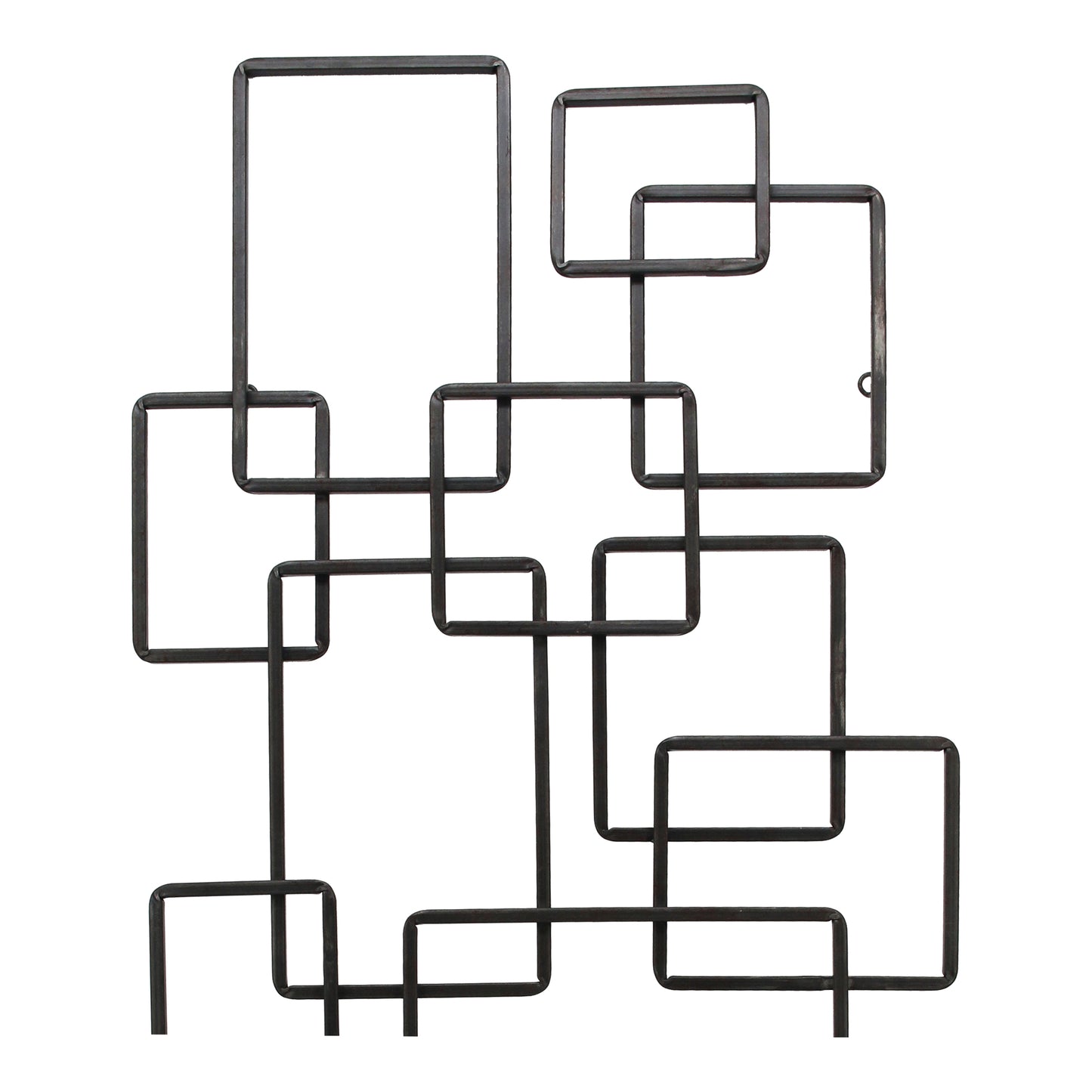 Moes Home Wall Sculptures Steel Squares Black  Furniture