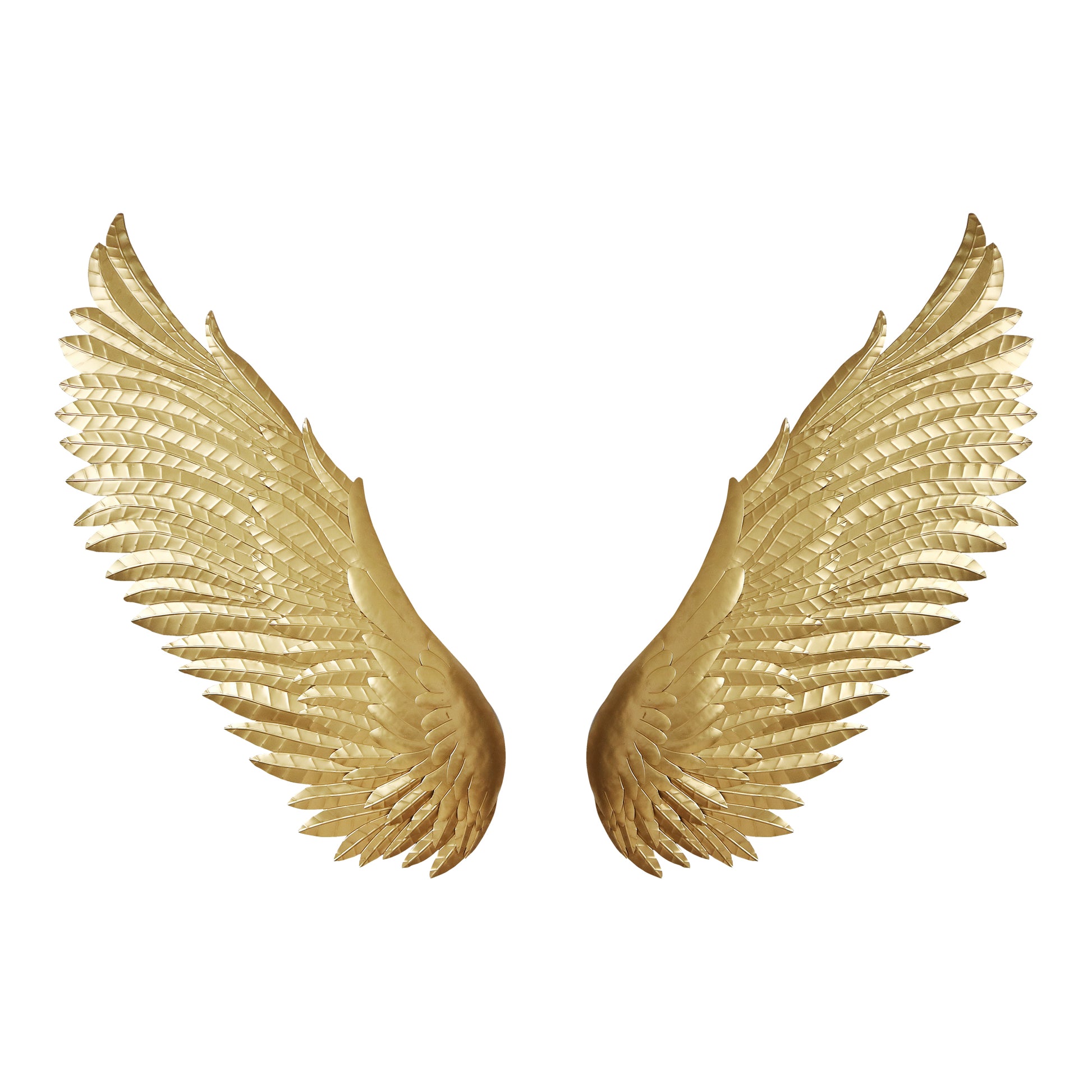 Moes Home Wall Sculptures Wings Gold  Furniture