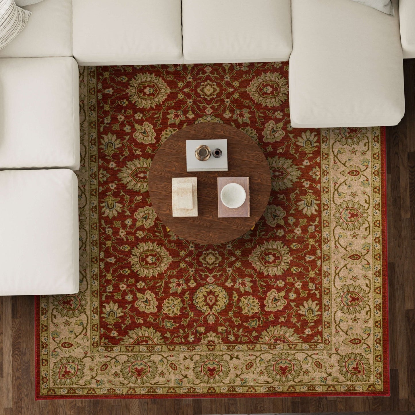 Karastan Kaleidoscope ZS034 Red Machinemade Rug - Rugs - Karastan - Atlanta Designer Rugs