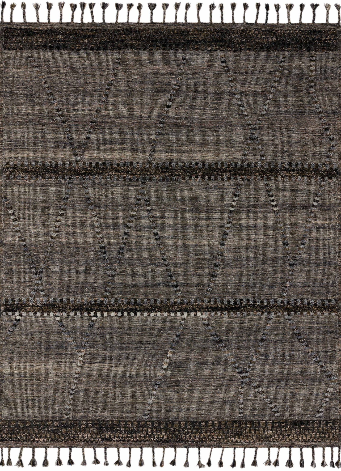 Loloi IMAN IMA-04 Grey Multi Contemporary Hand Knotted Rug