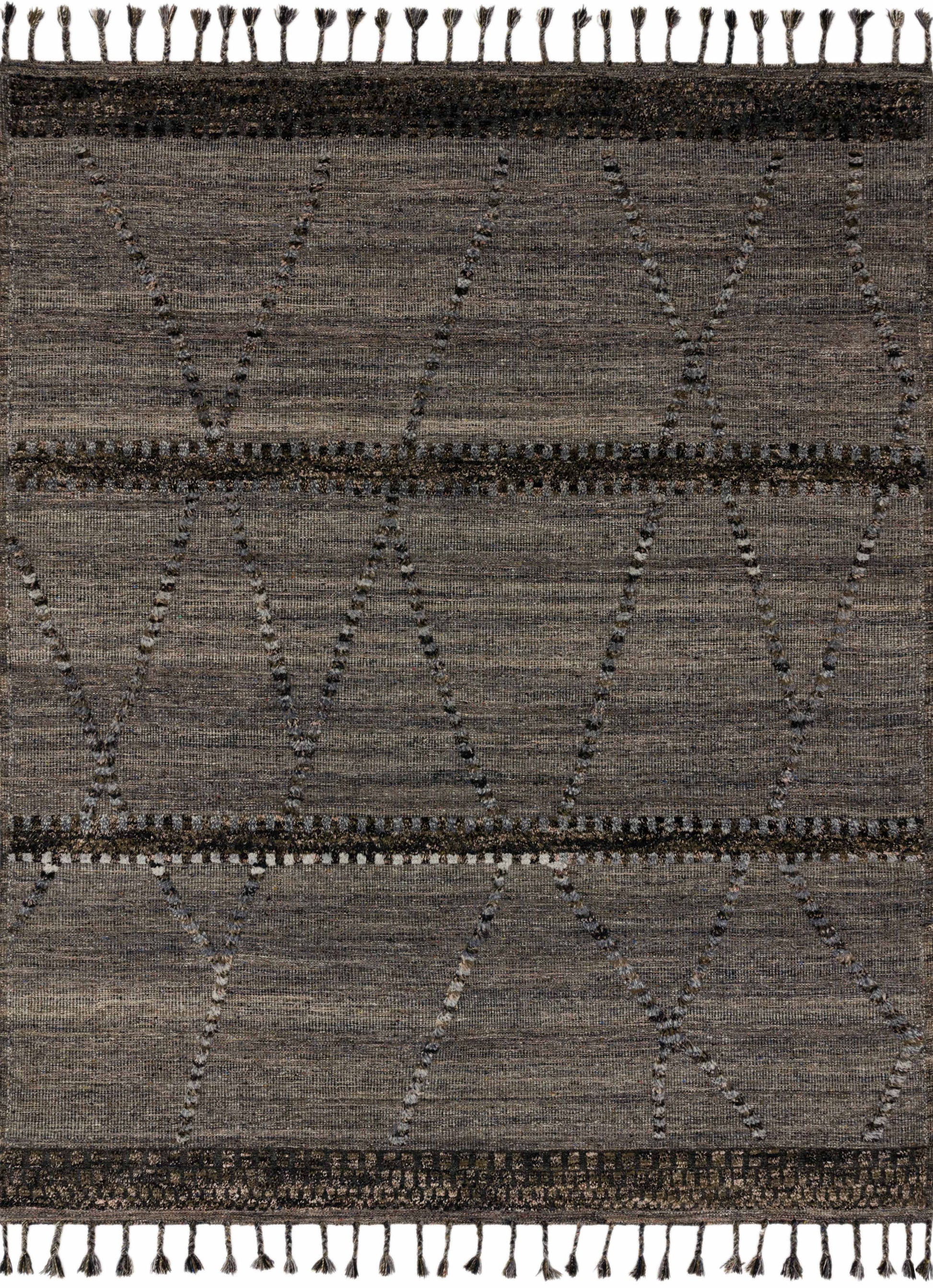 Loloi IMAN IMA-04 Grey Multi Contemporary Hand Knotted Rug