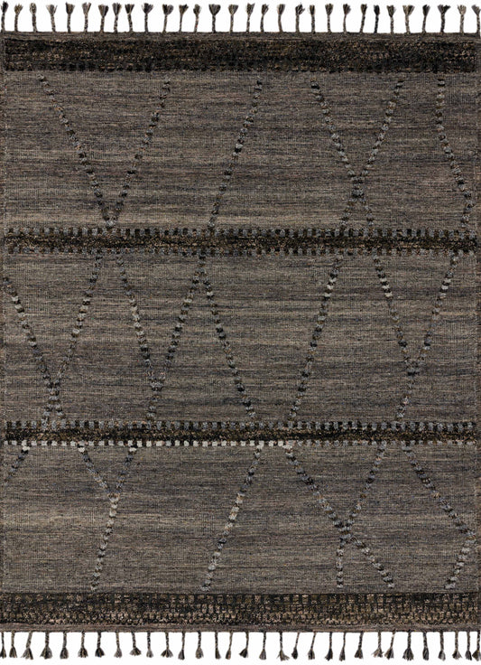 Loloi IMAN IMA-04 Grey Multi Contemporary Hand Knotted Rug