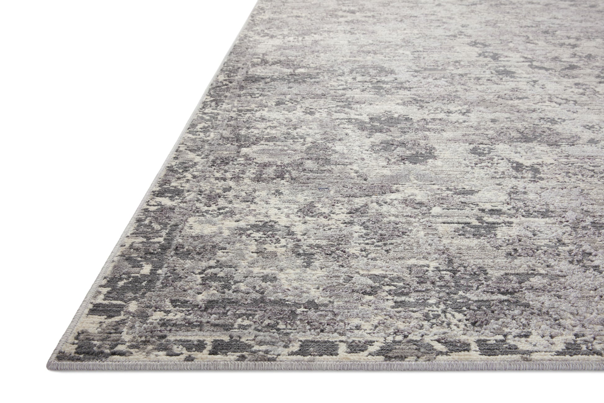 Loloi Indra INA-04 Charcoal Silver Contemporary Power Loomed Rug