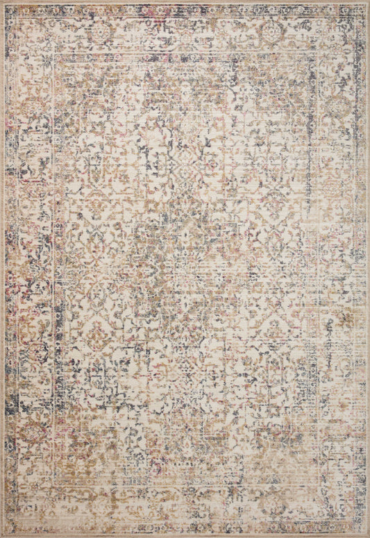 Loloi Indra INA-05 Ivory Multi Contemporary Power Loomed Rug