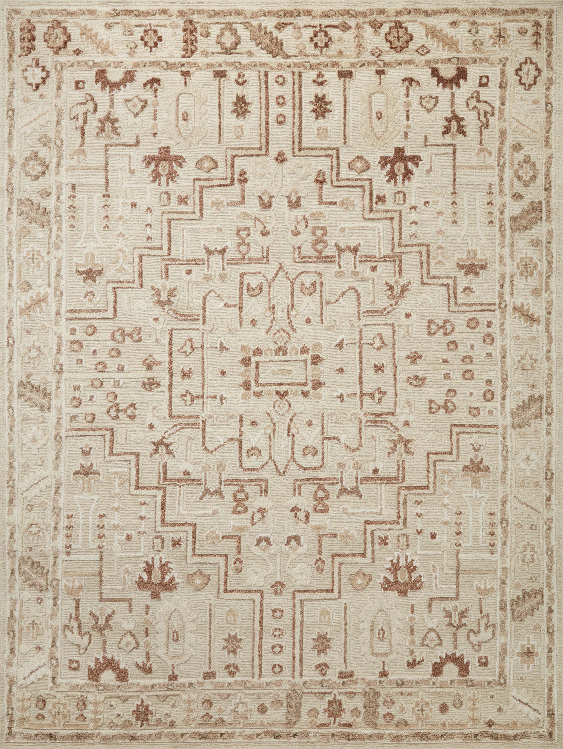 Magnolia Home Ingrid ING-01 Ivory Earth Contemporary Hand Woven Rug