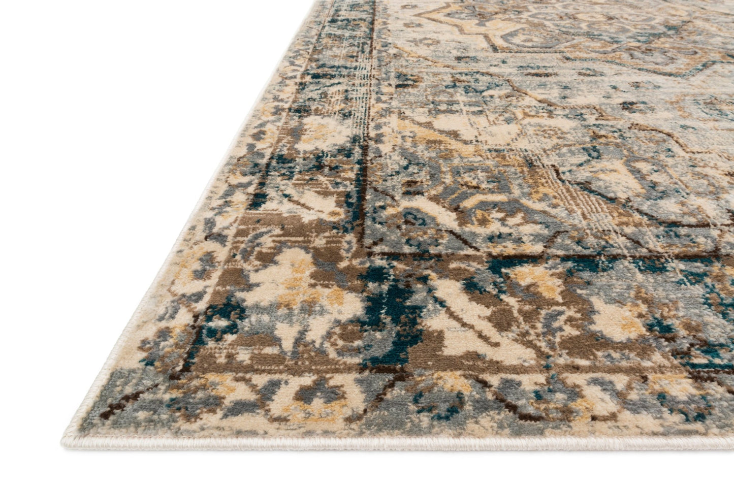 Loloi II Isadora ISA - 02 Oatmeal Bark Transitional Power Loomed Rug - Rugs - Loloi II - Atlanta Designer Rugs