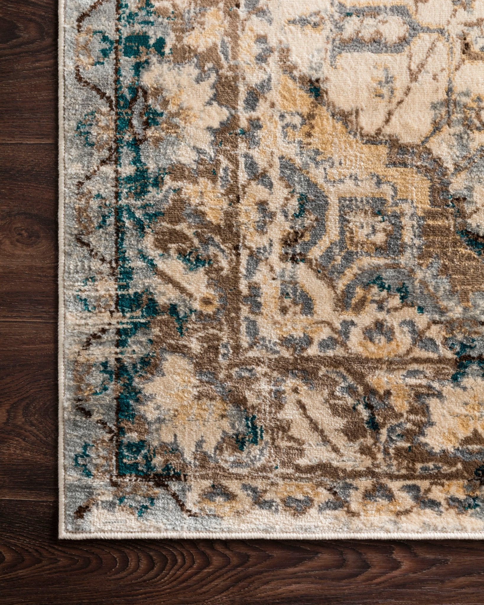 Loloi II Isadora ISA - 02 Oatmeal Bark Transitional Power Loomed Rug - Rugs - Loloi II - Atlanta Designer Rugs