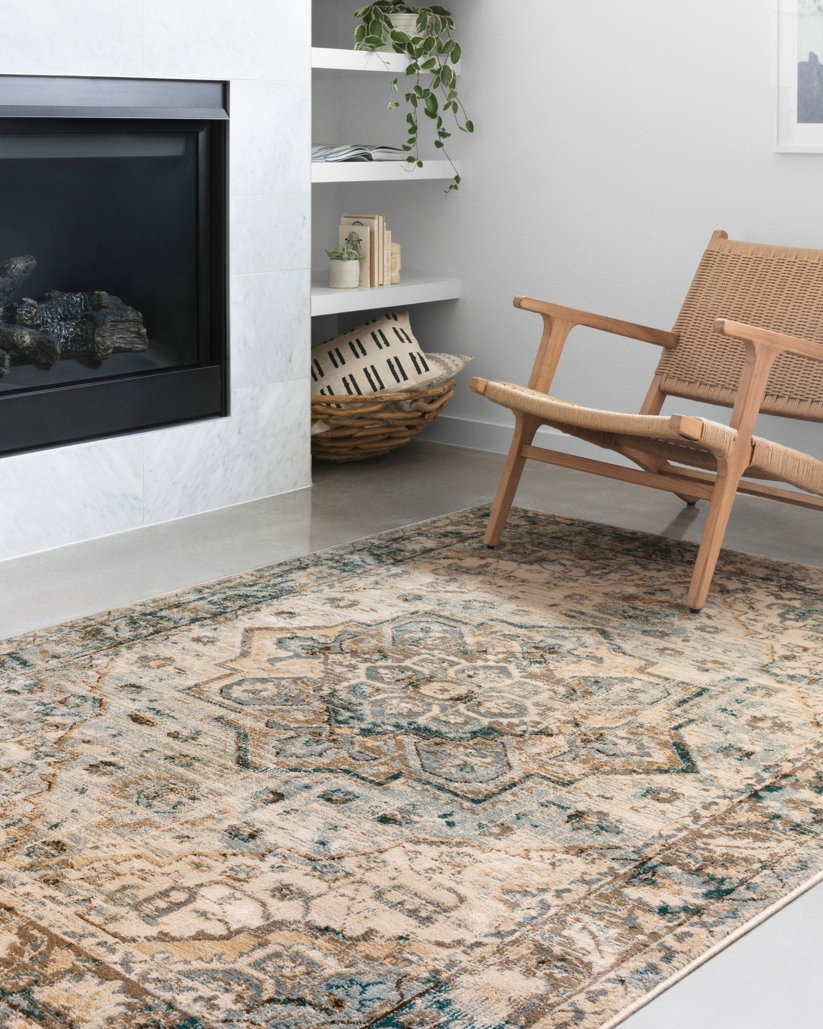 Loloi II Isadora ISA - 02 Oatmeal Bark Transitional Power Loomed Rug - Rugs - Loloi II - Atlanta Designer Rugs