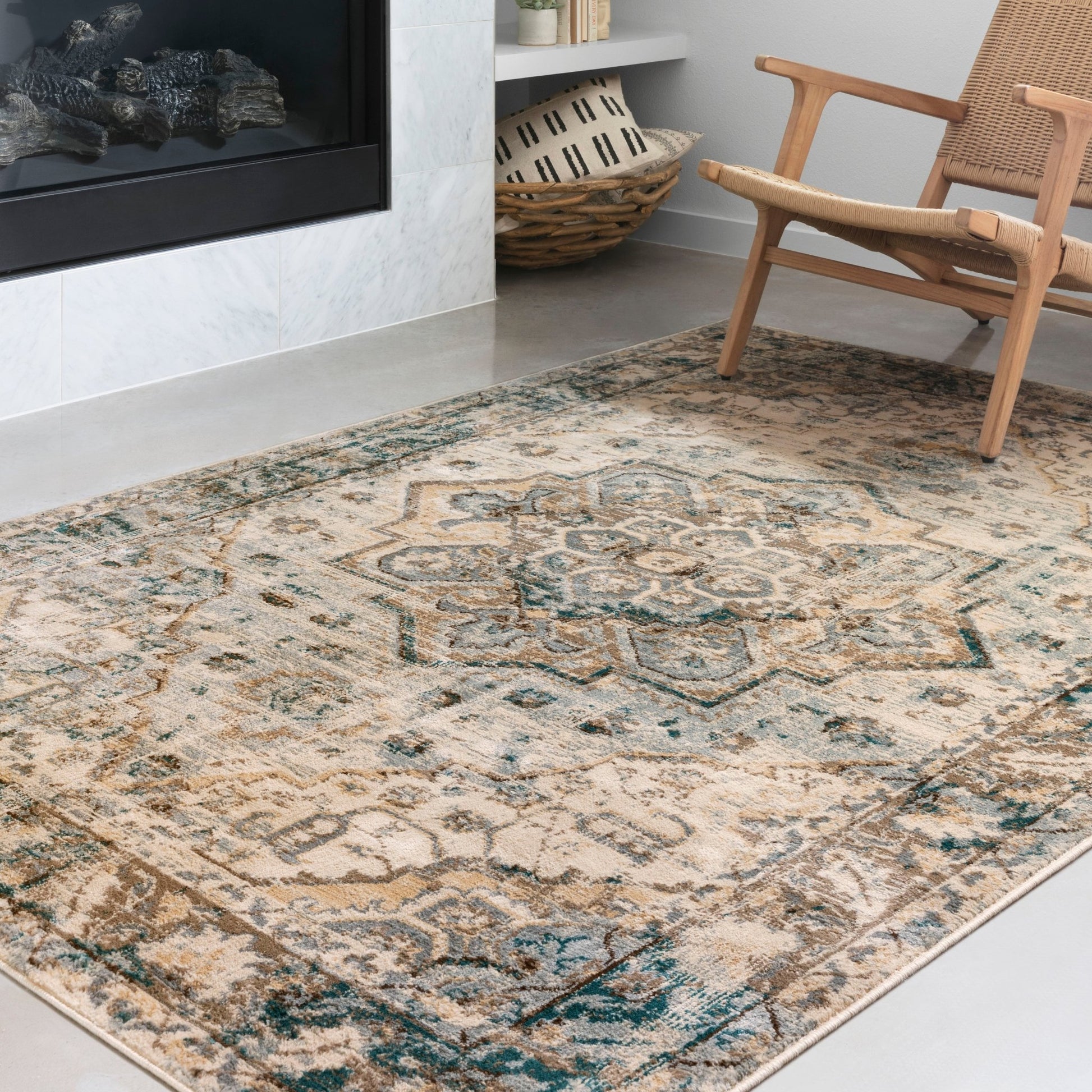 Loloi II Isadora ISA - 02 Oatmeal Bark Transitional Power Loomed Rug - Rugs - Loloi II - Atlanta Designer Rugs