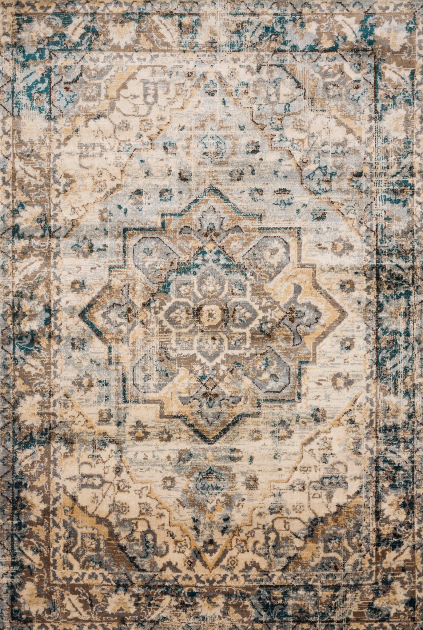 Loloi II Isadora ISA - 02 Oatmeal Bark Transitional Power Loomed Rug - Rugs - Loloi II - Atlanta Designer Rugs