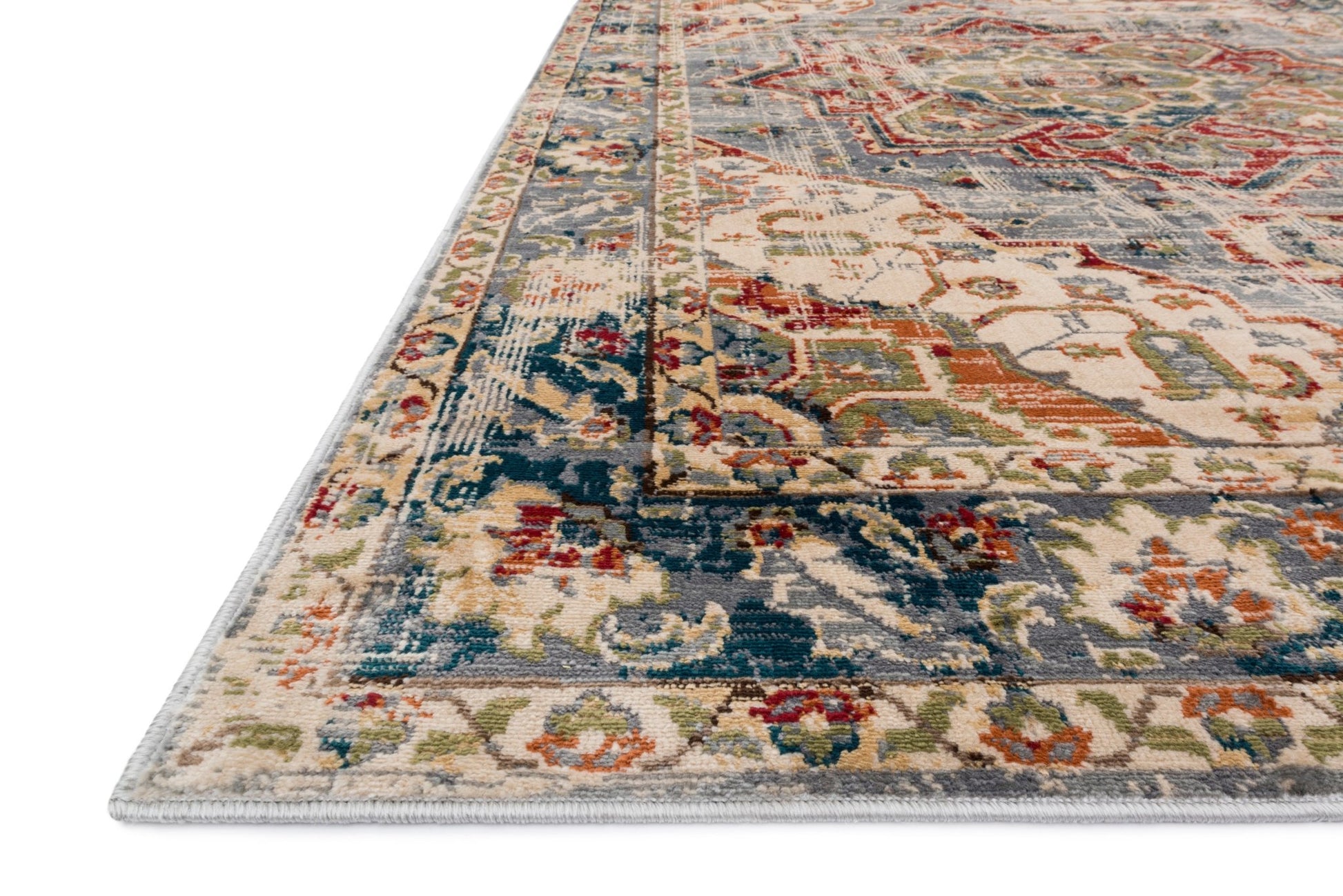 Loloi II Isadora ISA - 02 Oatmeal Multi Transitional Power Loomed Rug - Rugs - Loloi II - Atlanta Designer Rugs