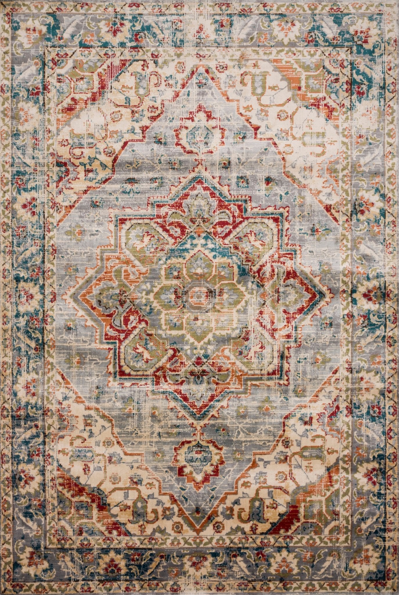 Loloi II Isadora ISA - 02 Oatmeal Multi Transitional Power Loomed Rug - Rugs - Loloi II - Atlanta Designer Rugs