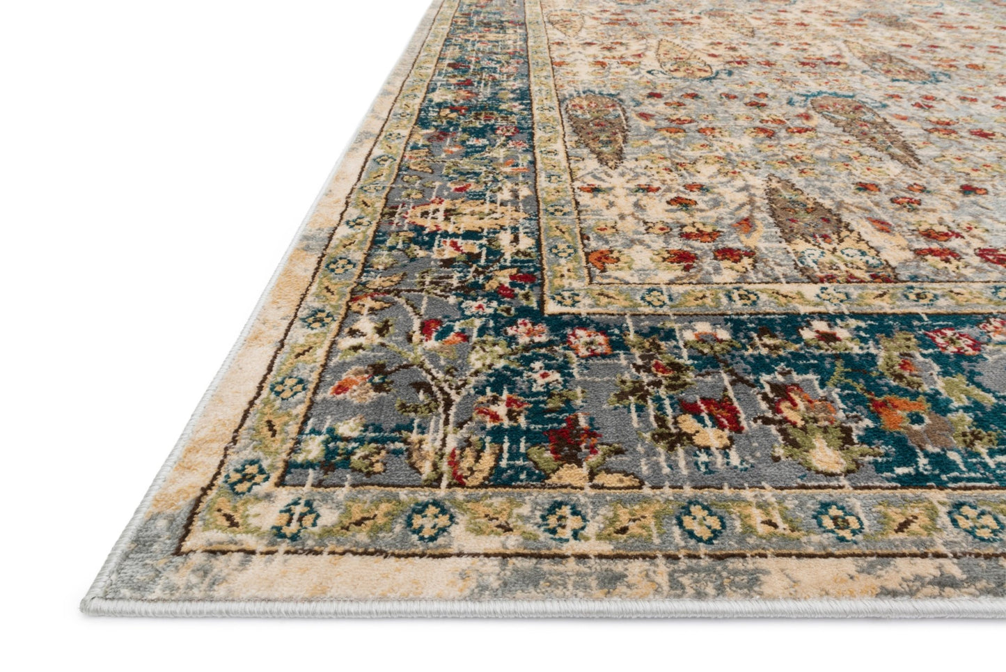 Loloi II Isadora ISA - 03 Sand Steel Transitional Power Loomed Rug - Rugs - Loloi II - Atlanta Designer Rugs