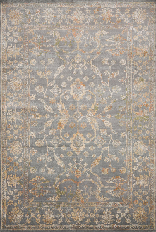 Loloi II Isadora ISA - 05 Silver Silver Transitional Power Loomed Rug - Rugs - Loloi II - Atlanta Designer Rugs