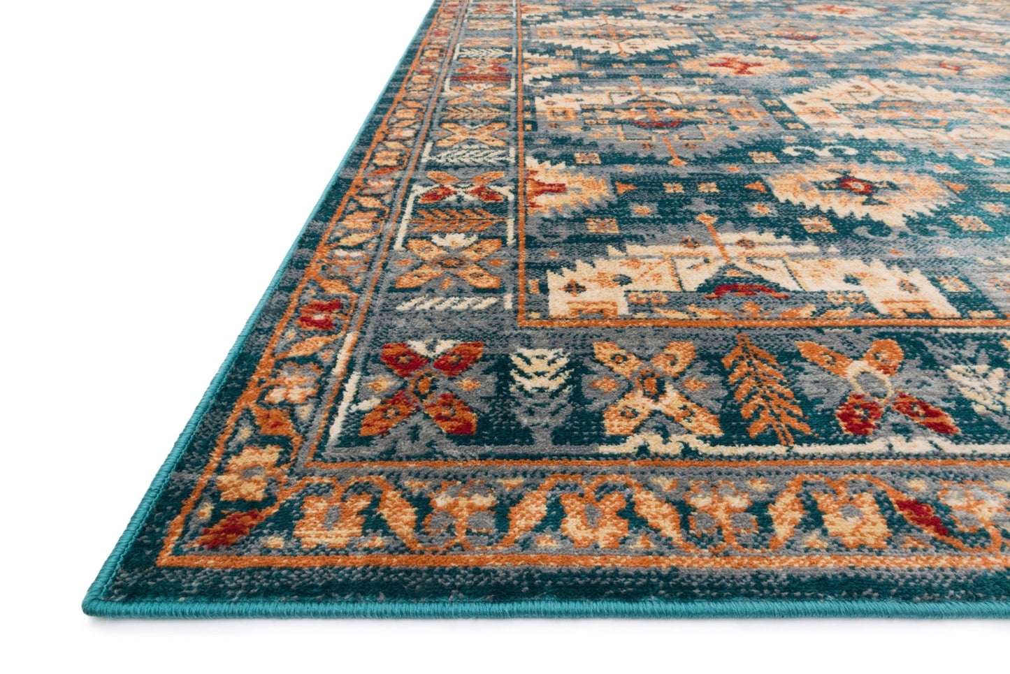 Loloi II Isadora ISA - 06 Lagoon Multi Transitional Power Loomed Rug - Rugs - Loloi II - Atlanta Designer Rugs