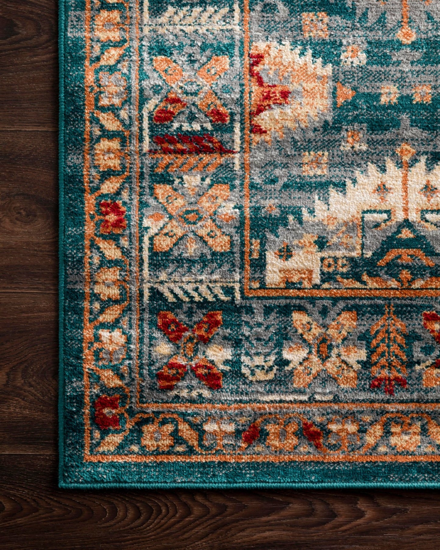 Loloi II Isadora ISA - 06 Lagoon Multi Transitional Power Loomed Rug - Rugs - Loloi II - Atlanta Designer Rugs