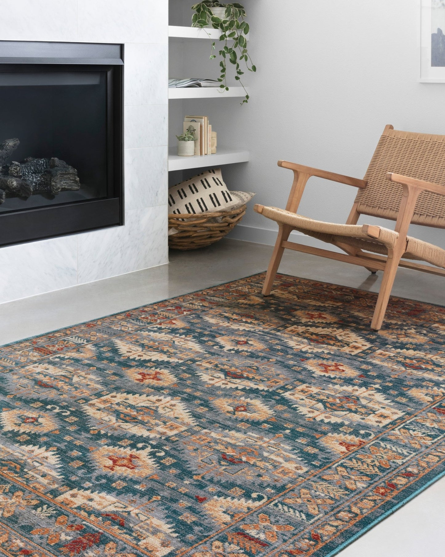 Loloi II Isadora ISA - 06 Lagoon Multi Transitional Power Loomed Rug - Rugs - Loloi II - Atlanta Designer Rugs