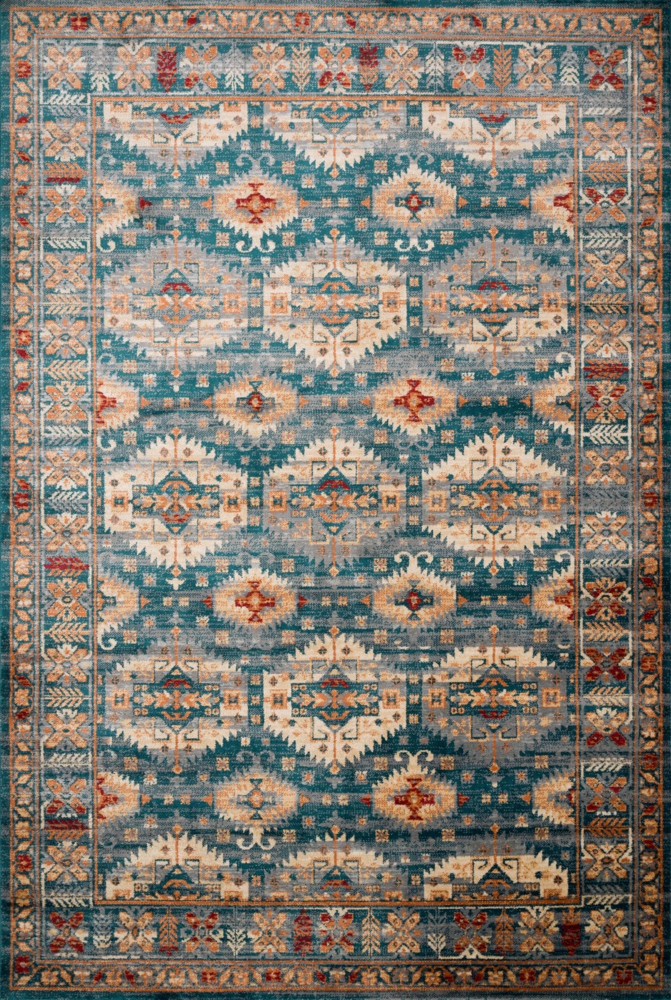 Loloi II Isadora ISA - 06 Lagoon Multi Transitional Power Loomed Rug - Rugs - Loloi II - Atlanta Designer Rugs