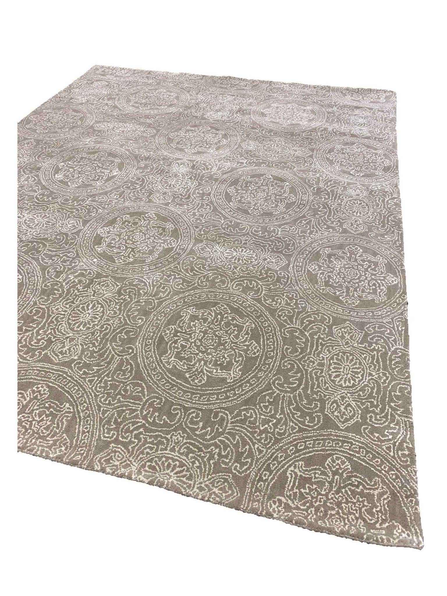 Artisan Juliette Silver Transitional Tufted Rug - Rugs - Artisan - Atlanta Designer Rugs