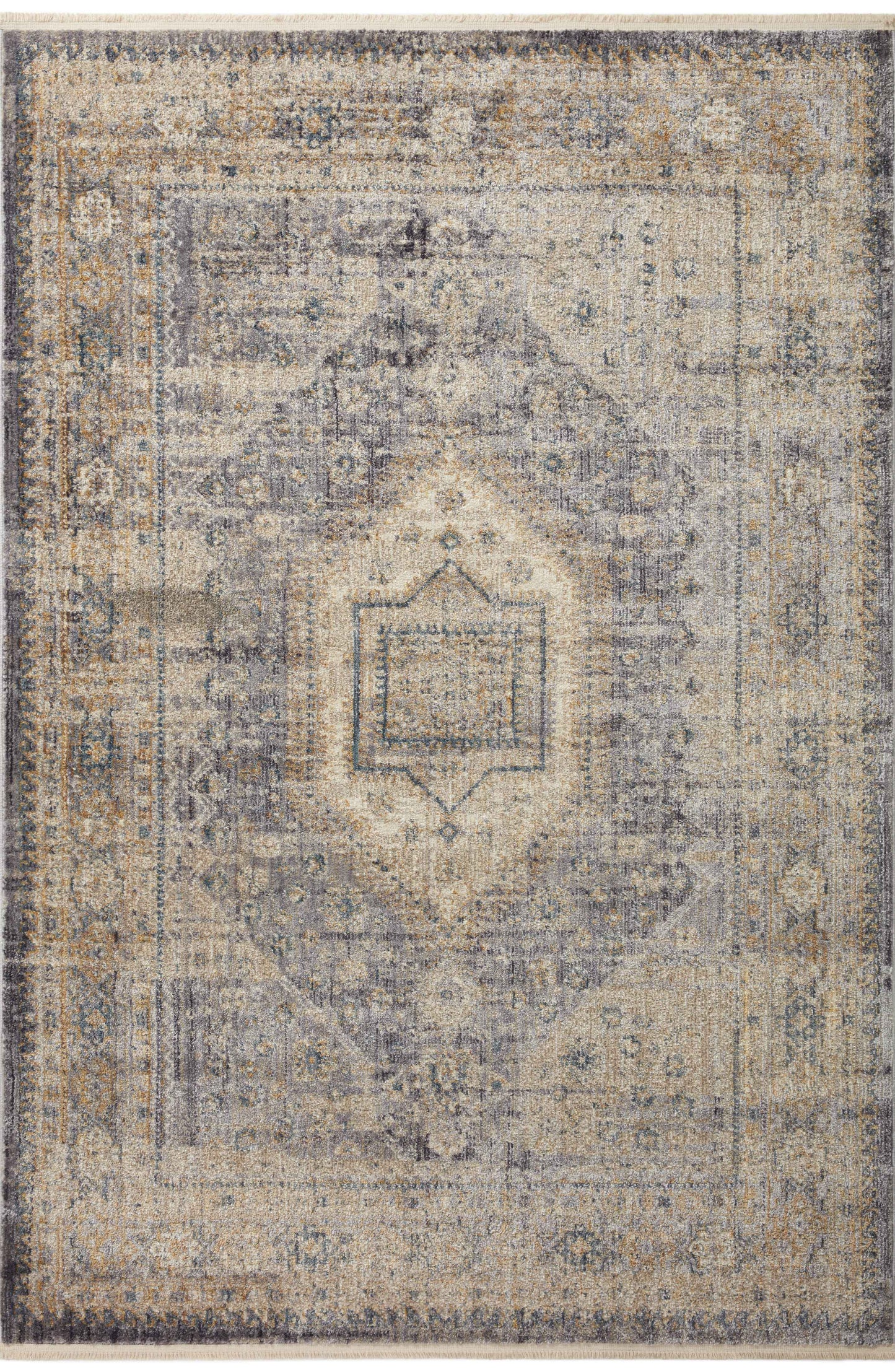 Magnolia Home Janey JAY-02 Slate Gold Transitional Power Loomed Rug