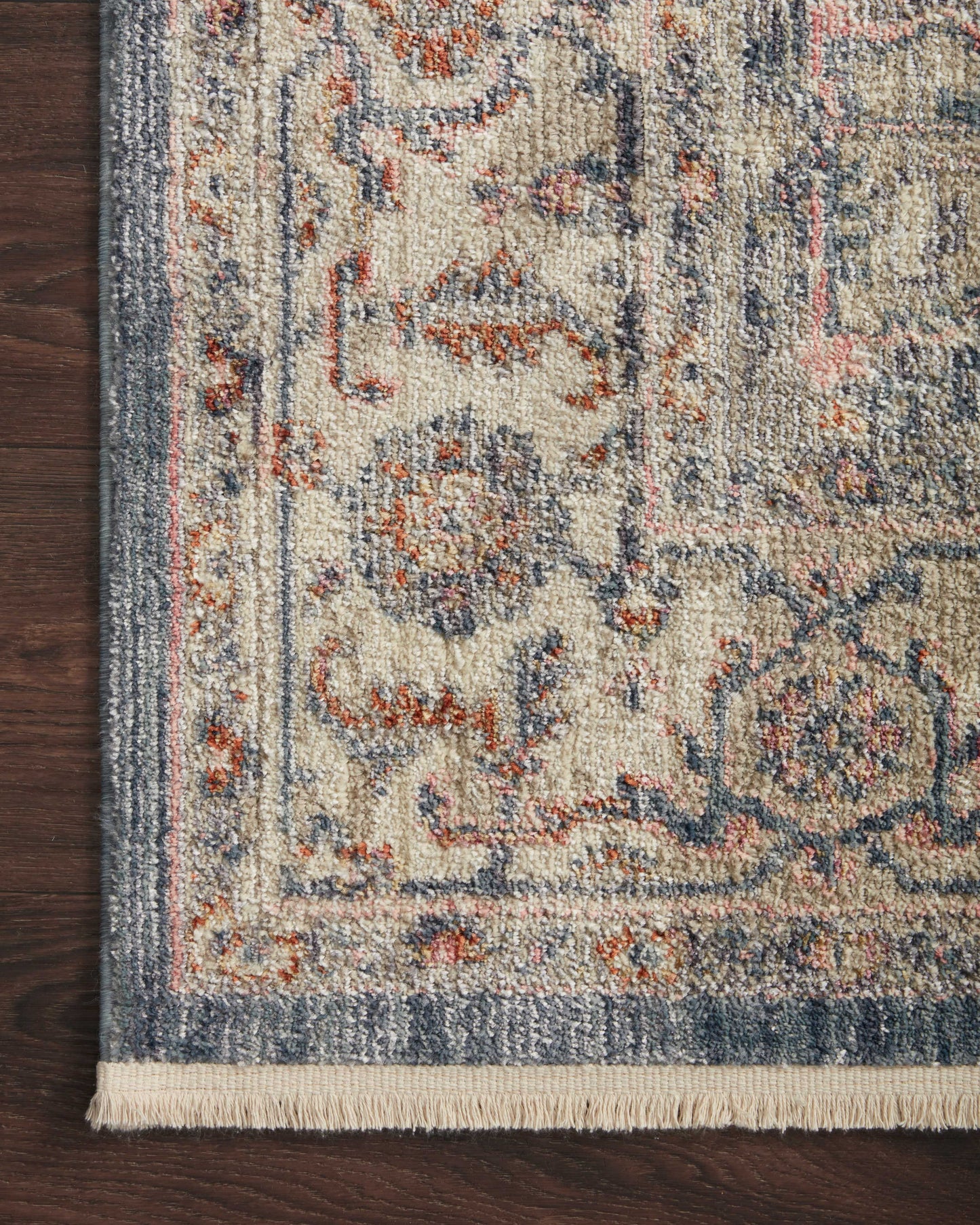 Magnolia Home Janey JAY-03 Indigo Multi Transitional Power Loomed Rug