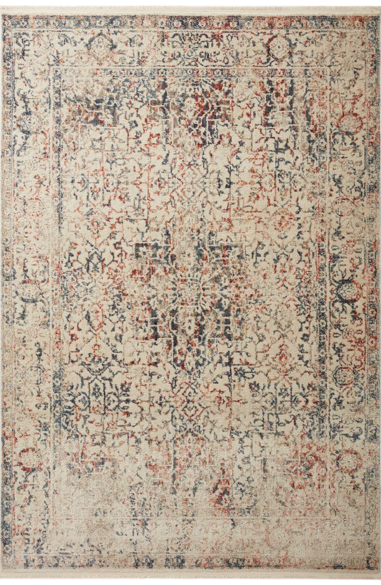 Magnolia Home Janey JAY-04 Ivory Multi Transitional Power Loomed Rug