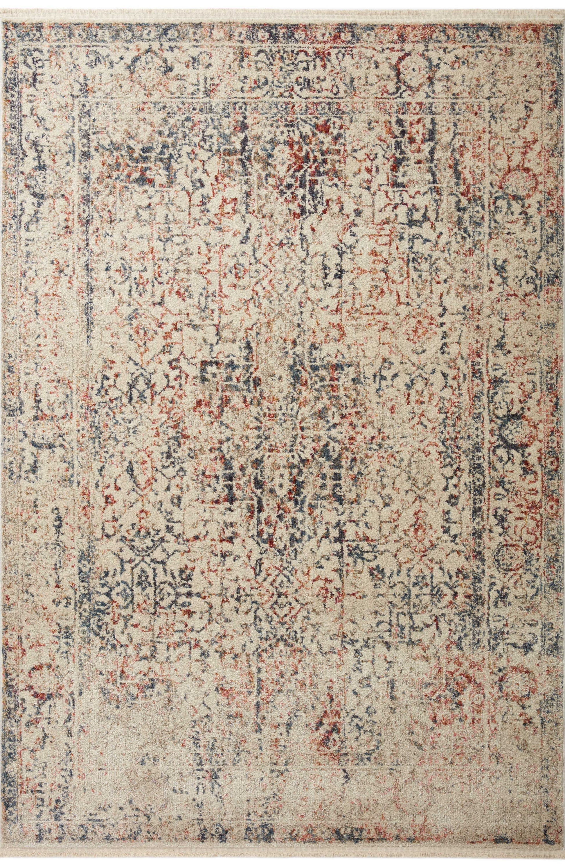 Magnolia Home Janey JAY-04 Ivory Multi Transitional Power Loomed Rug