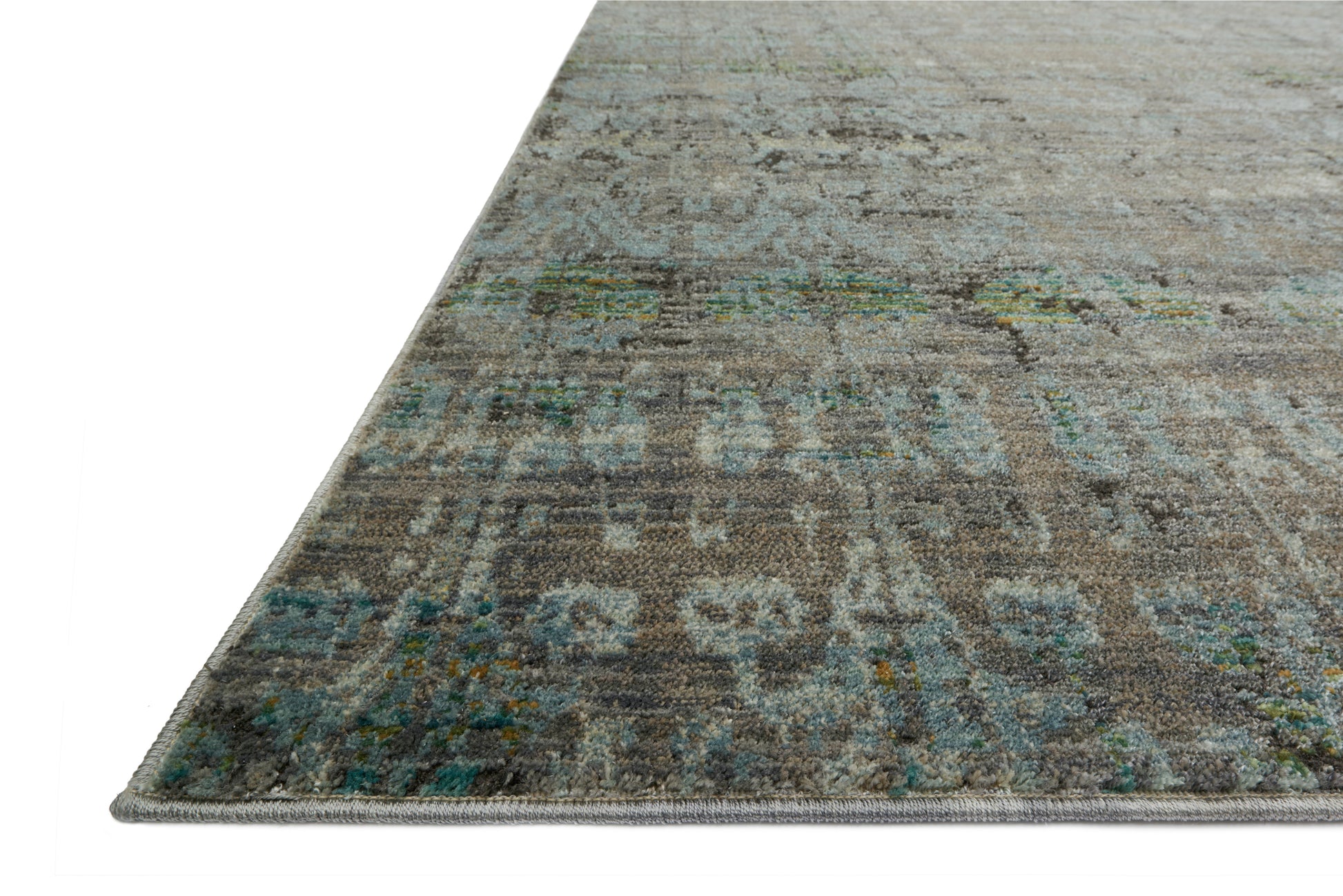 Loloi Javari JV-07 Steel Lagoon Contemporary Power Loomed Rug