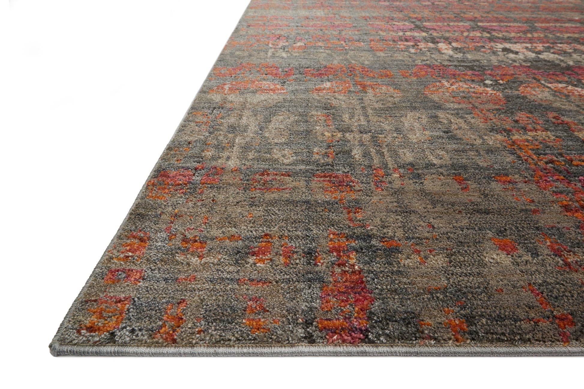 Loloi Javari JV-07 Steel Sunrise Contemporary Power Loomed Rug