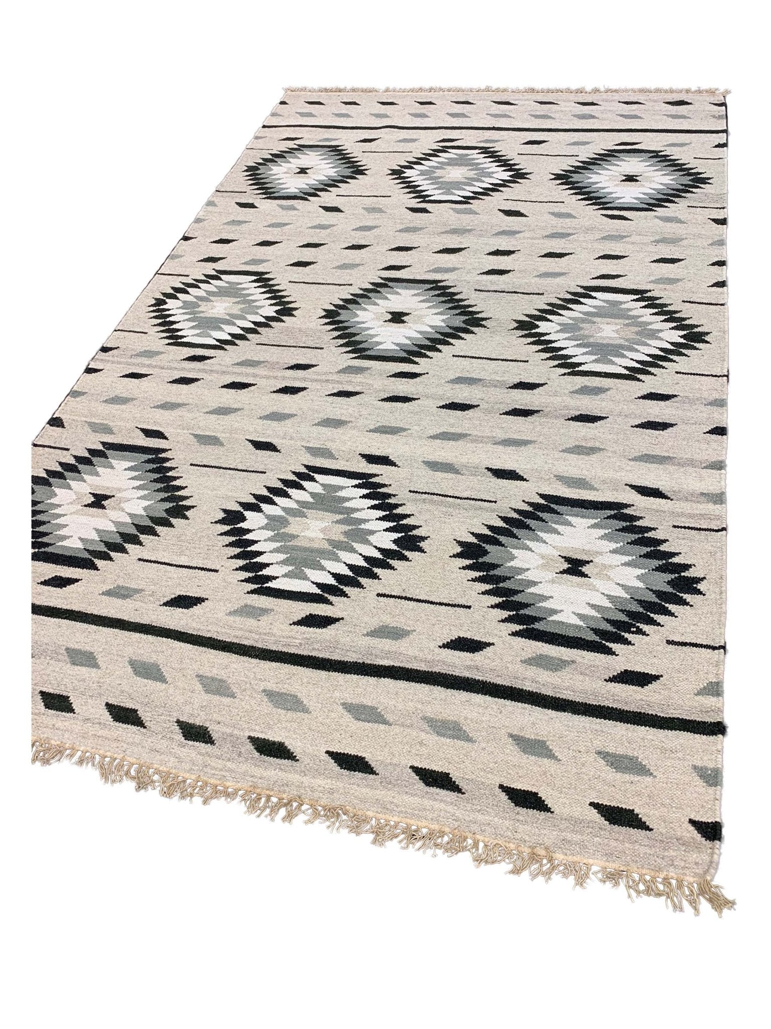 Artisan Kim Natural Grey Kilim Woven Rug - Rugs - Artisan - Atlanta Designer Rugs