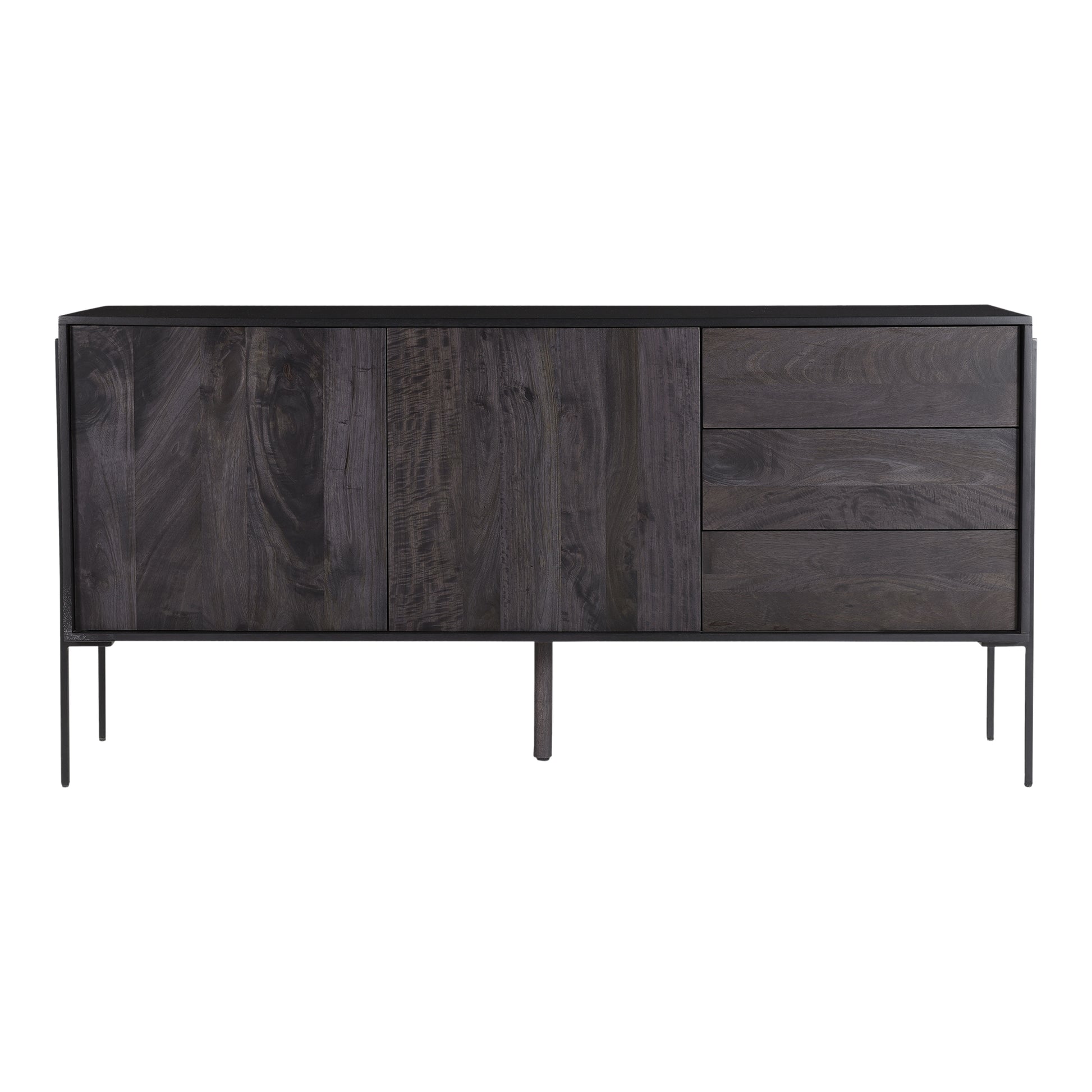 Moes Home Sideboards Tobin Grey Modern Furniture