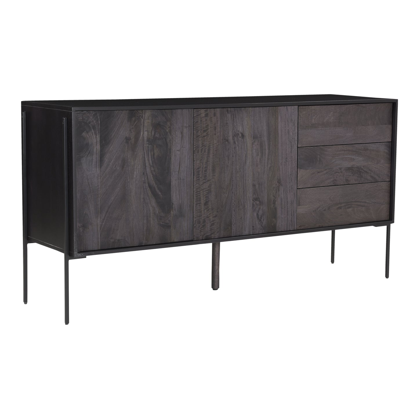 Moes Home Sideboards Tobin Grey Modern Furniture