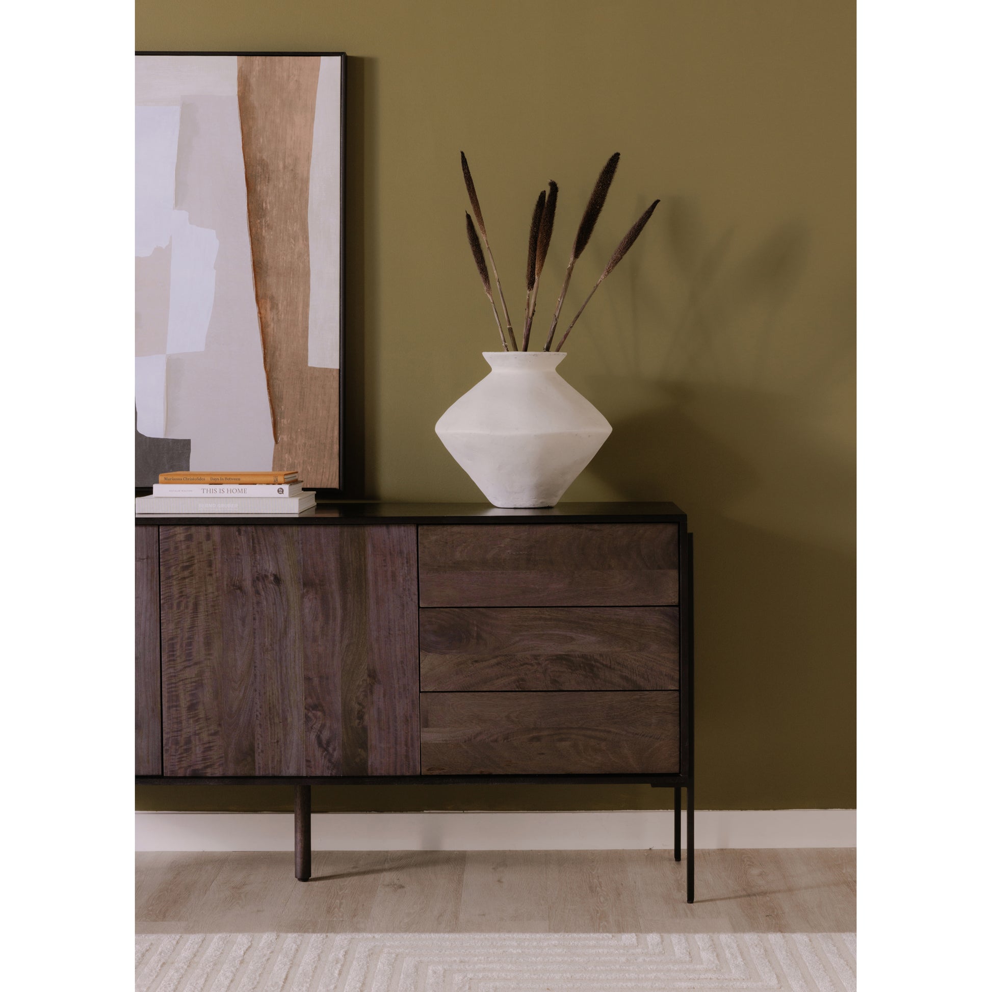 Moes Home Sideboards Tobin Grey Modern Furniture