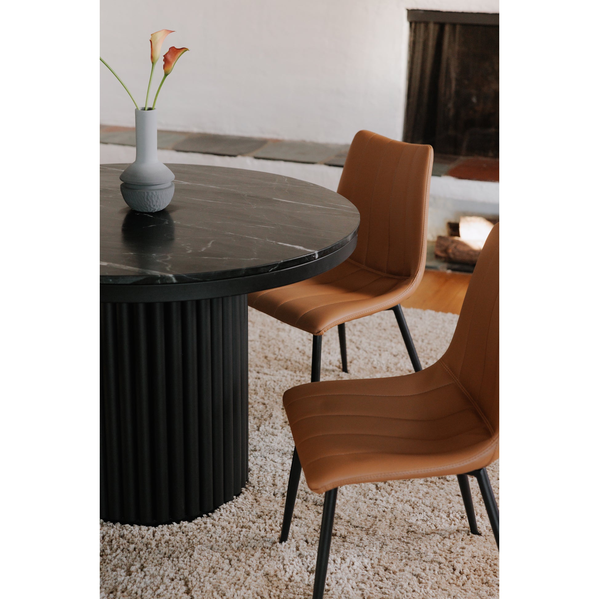 Moes Home Dining Tables Tower Black Contemporary Furniture