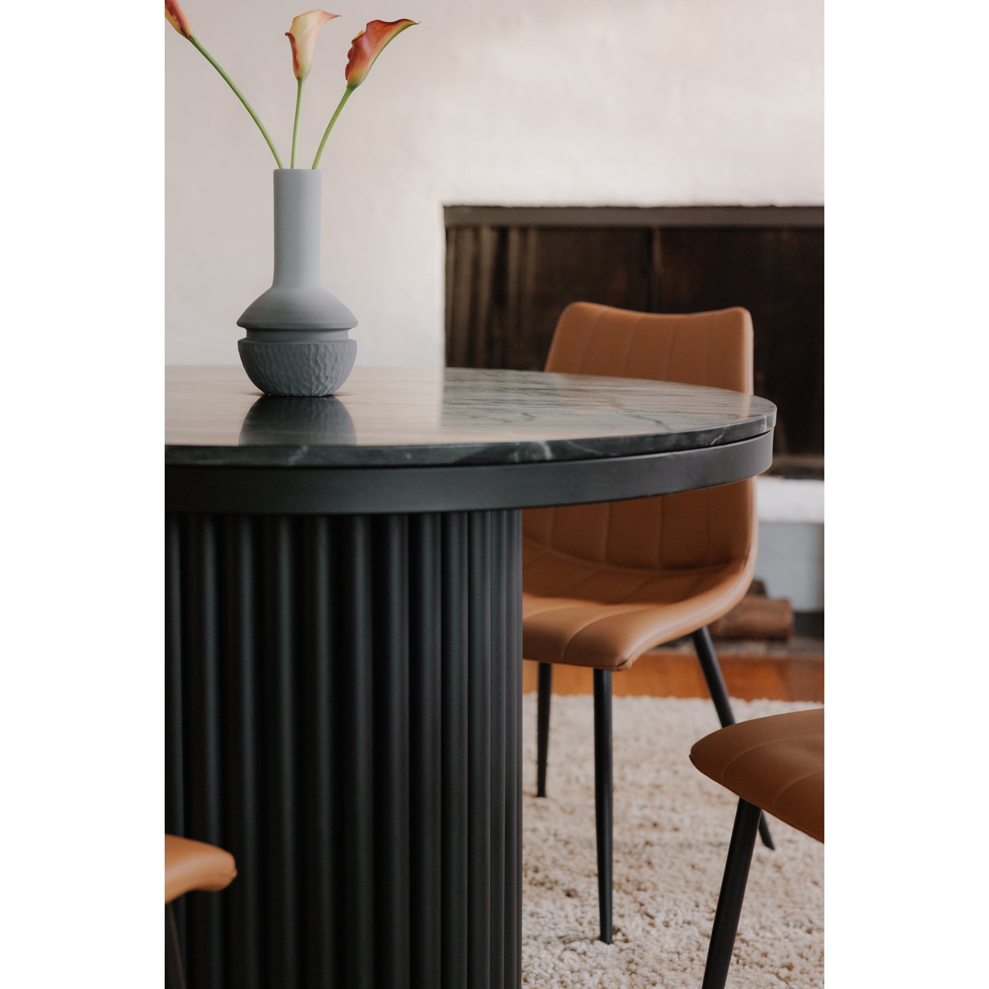 Moes Home Dining Tables Tower Black Contemporary Furniture