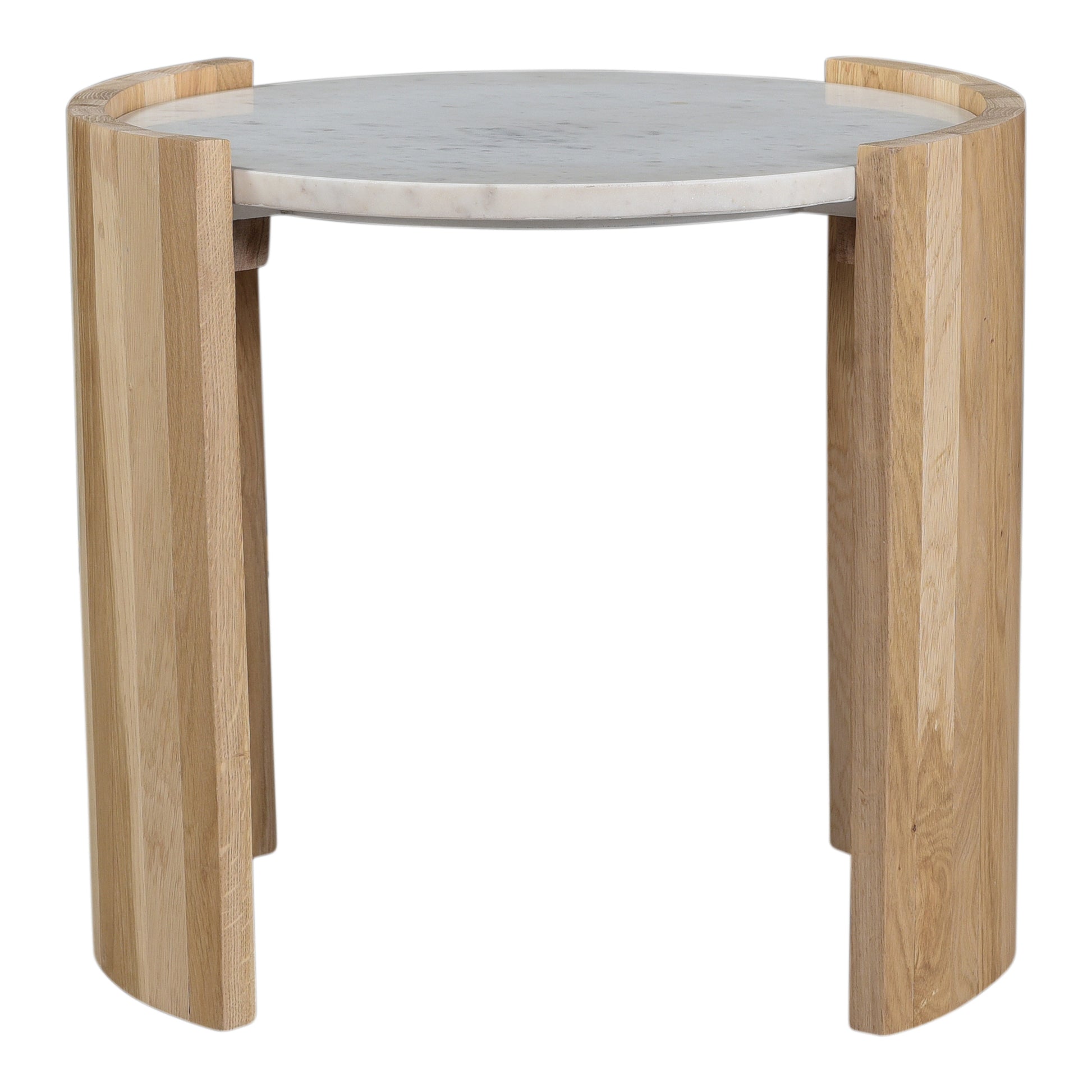 Moes Home Side Table Dala White Art Deco Furniture