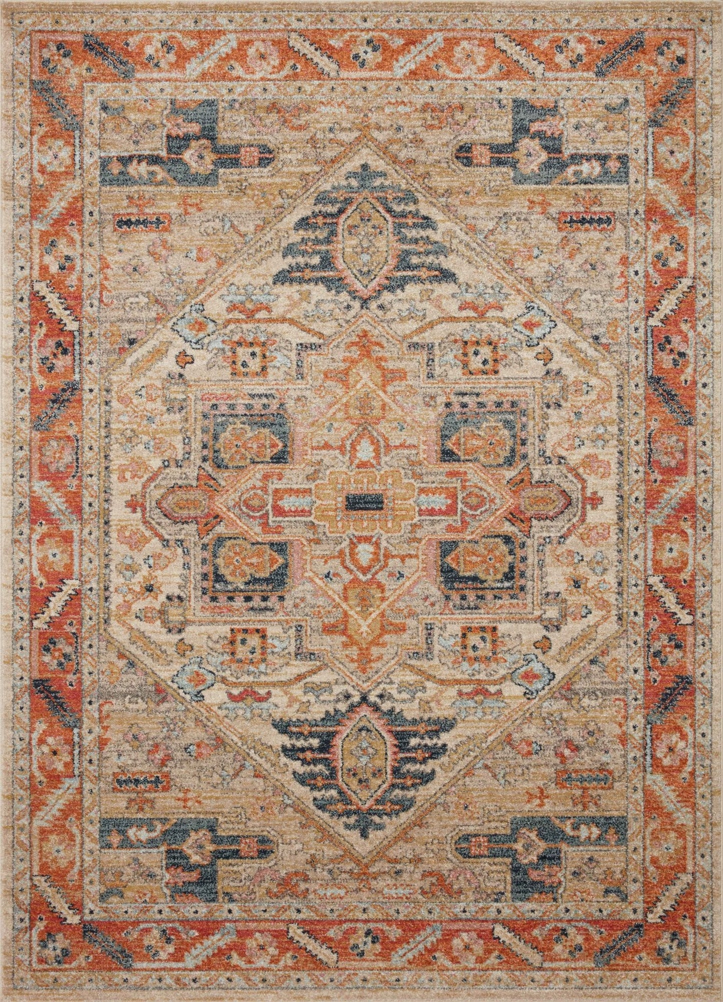 Loloi II Jocelyn JOC - 01 Sand Multi Transitional Power Loomed Rug - Rugs - Loloi II - Atlanta Designer Rugs